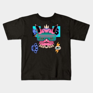 Cat from Outter Space Kids T-Shirt